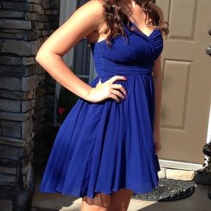 Royal blue cocktail dress size 9.